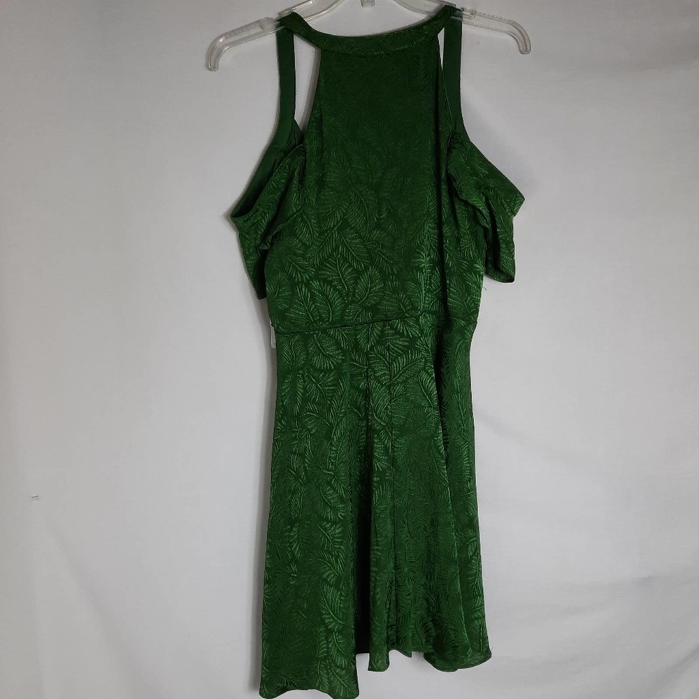 City Studio Women Juniors Medium Wrap Dress Green - Picture 6 of 9